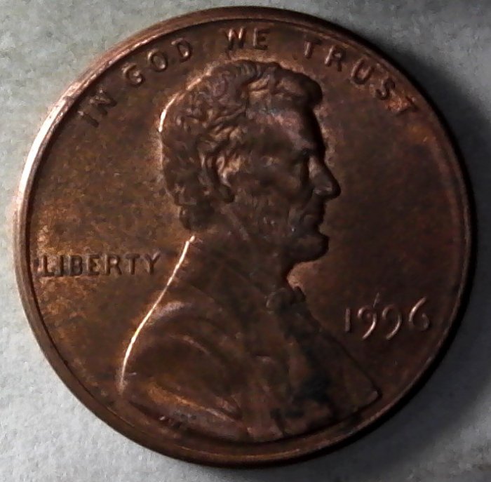 1996-P-Lincoln-Memorial-Cent-With-Bisecting-Rim-To-Rim-Die-Crack-Found-CRH!